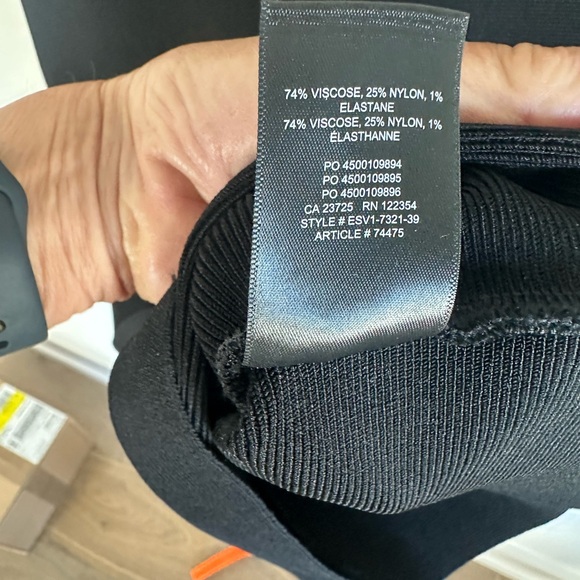 Aritzia Babaton Ribbed Midi Skirt with Crop Top Set - Picture 6 of 6